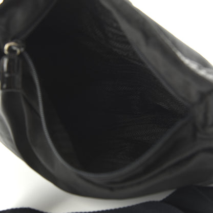 Prada Nylon Flat Messenger Bag Black 4 of 9