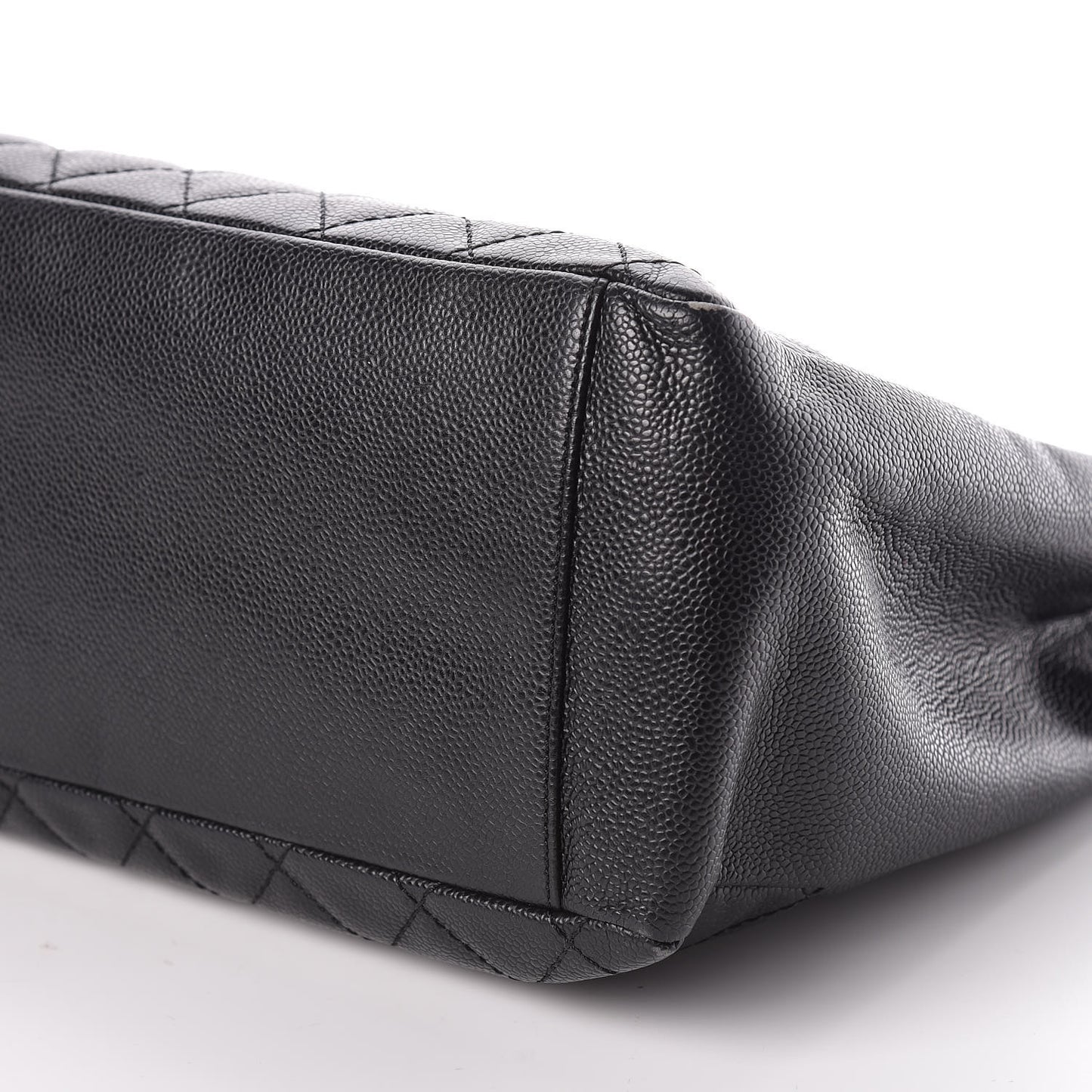 Caviar Quilted Grand Shopping Tote GST Black