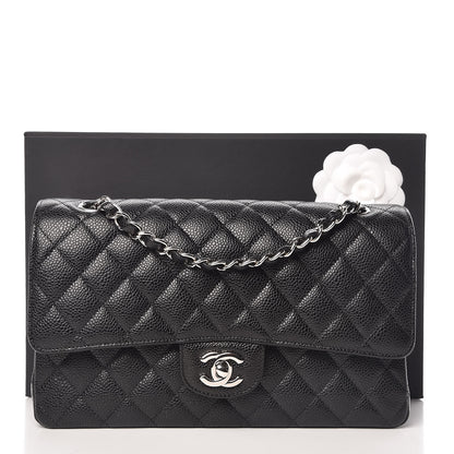 Chanel Caviar Quilted Medium Double Flap Black 10 of 10