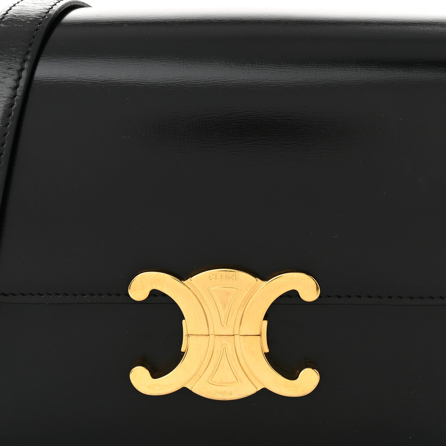 Shiny Calfskin Teen Triomphe Black