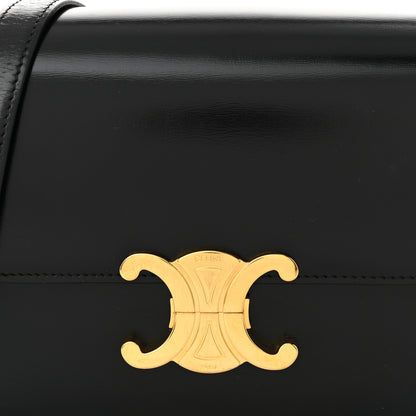 Celine Shiny Calfskin Teen Triomphe Black 8 of 10