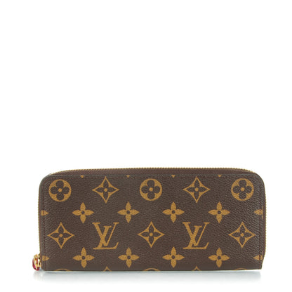 Louis Vuitton Monogram Clemence Wallet Fuchsia 1 of 7