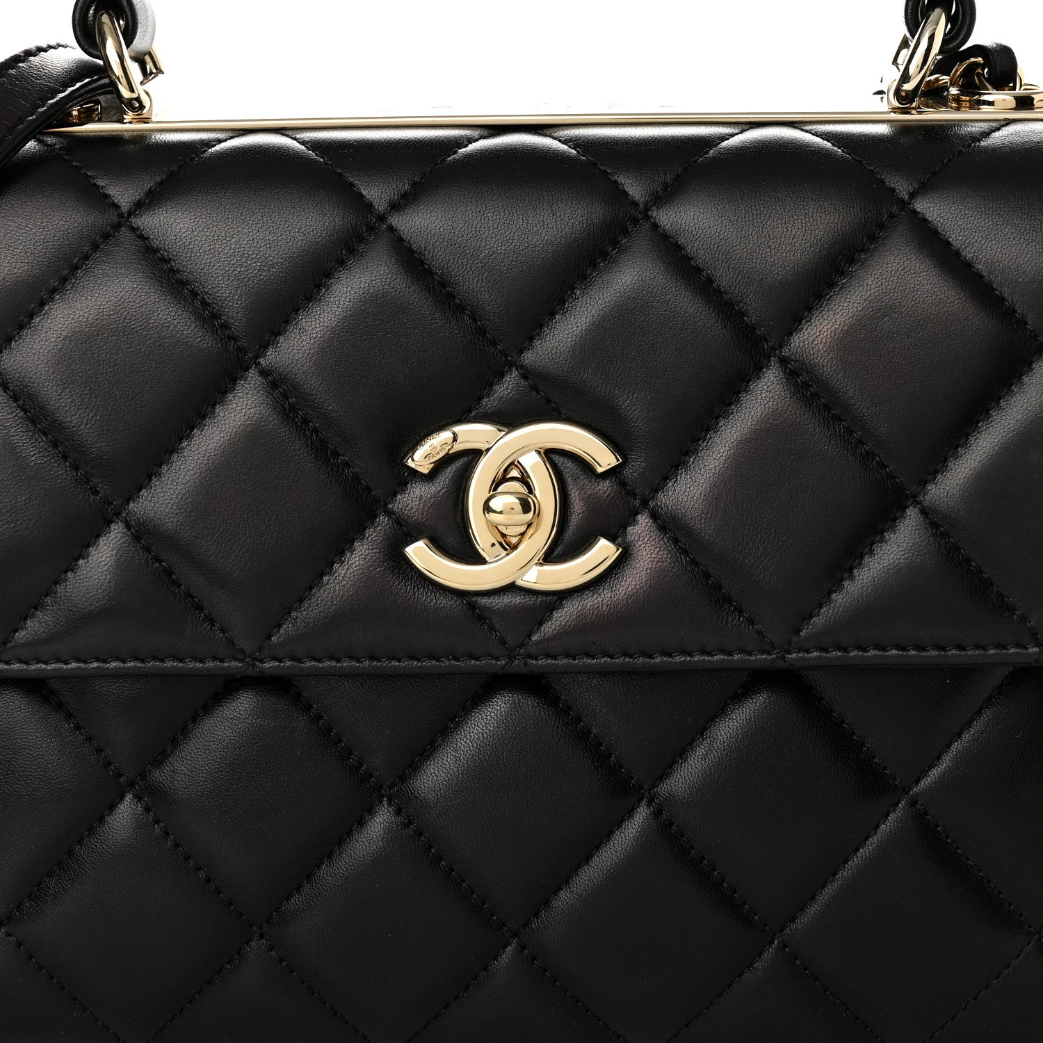 Chanel Lambskin Quilted Small Trendy CC Dual Handle Flap Bag Black 8 of 12
