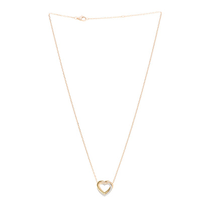 Cartier 18K Pink Yellow White Gold Diamond Trinity Heart Pendant Necklace 3 of 5