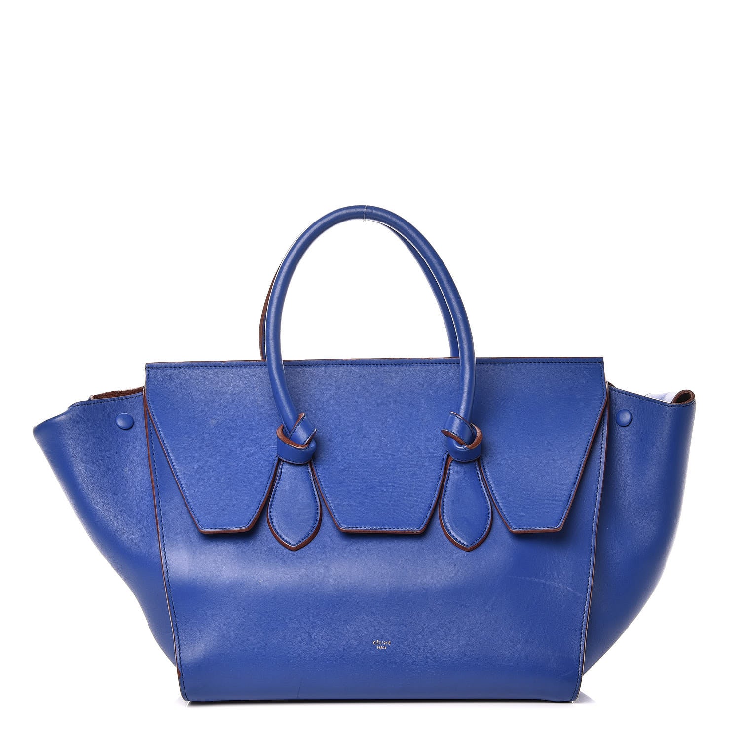 Celine Smooth Calfskin Small Tie Knot Tote Indigo 1 of 19