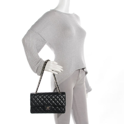 Chanel Caviar Quilted Medium Double Flap Black 2 of 8