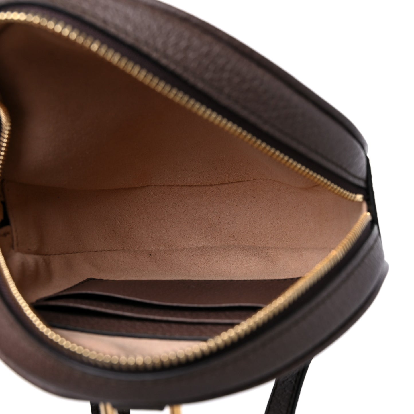 GG Supreme Monogram Web Mini Ophidia Round Backpack Brown