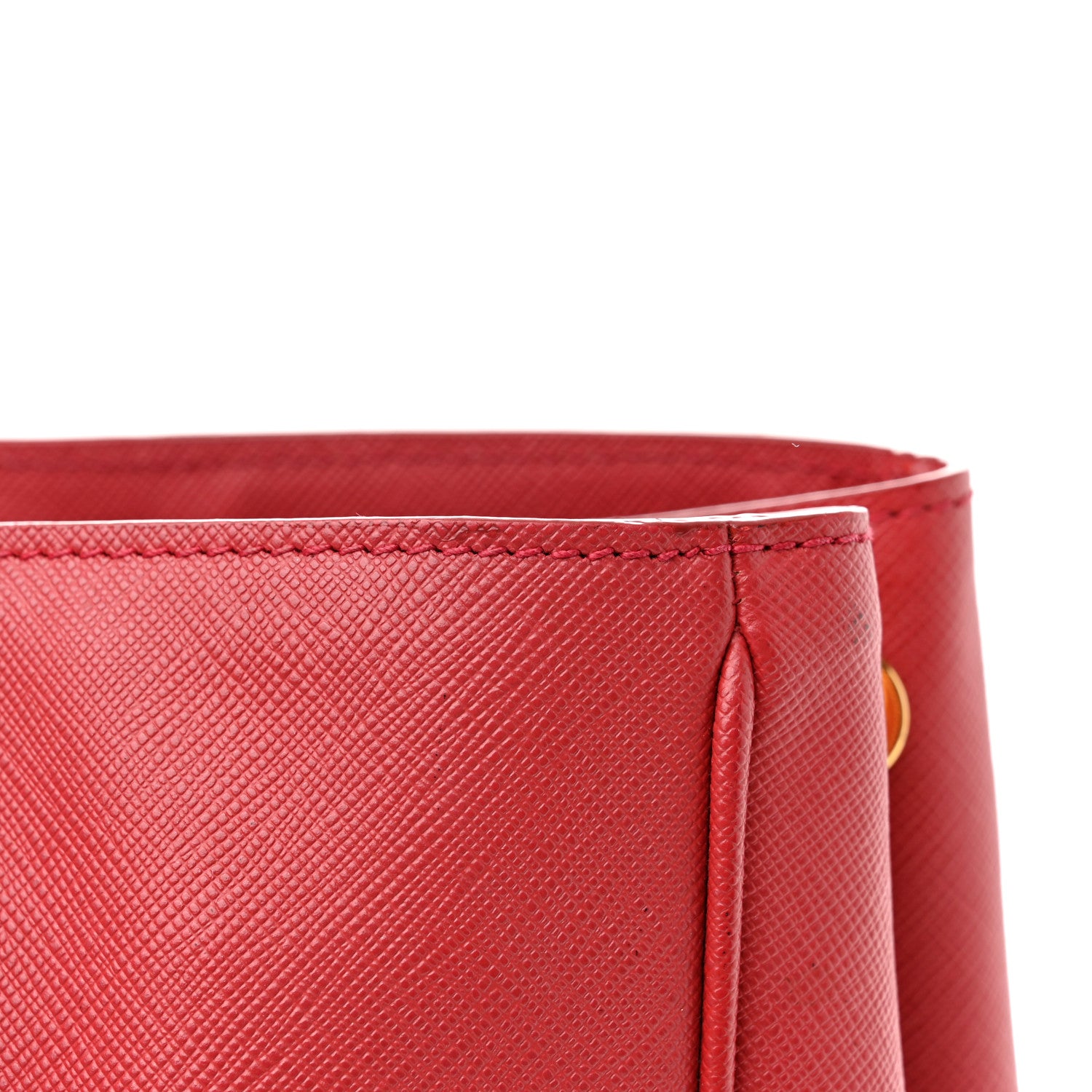 Prada Saffiano Lux Large Tote Fuoco 17 of 19