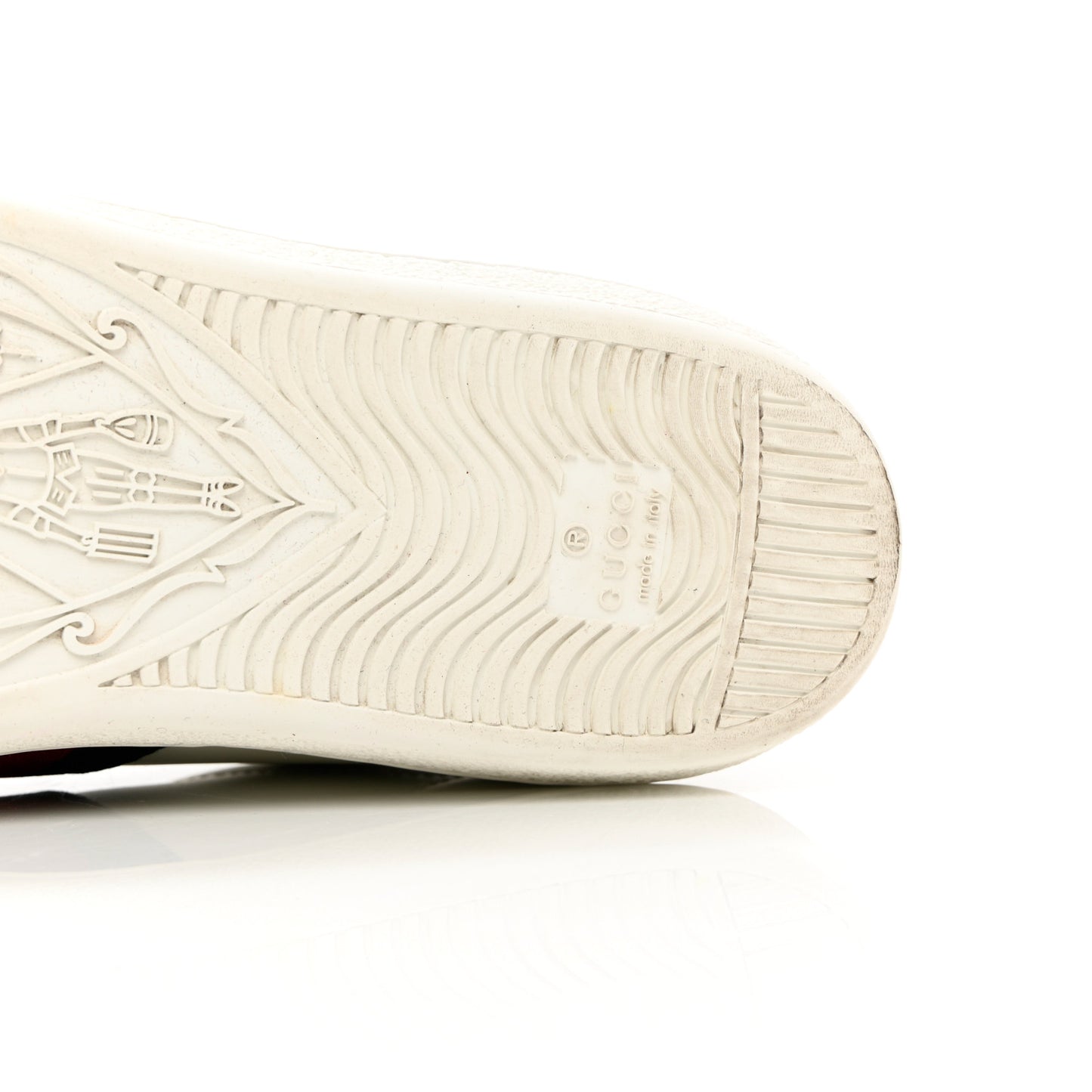 Calfskin Ayers Bee Embroidered Womens Ace Sneakers 38.5 White Green