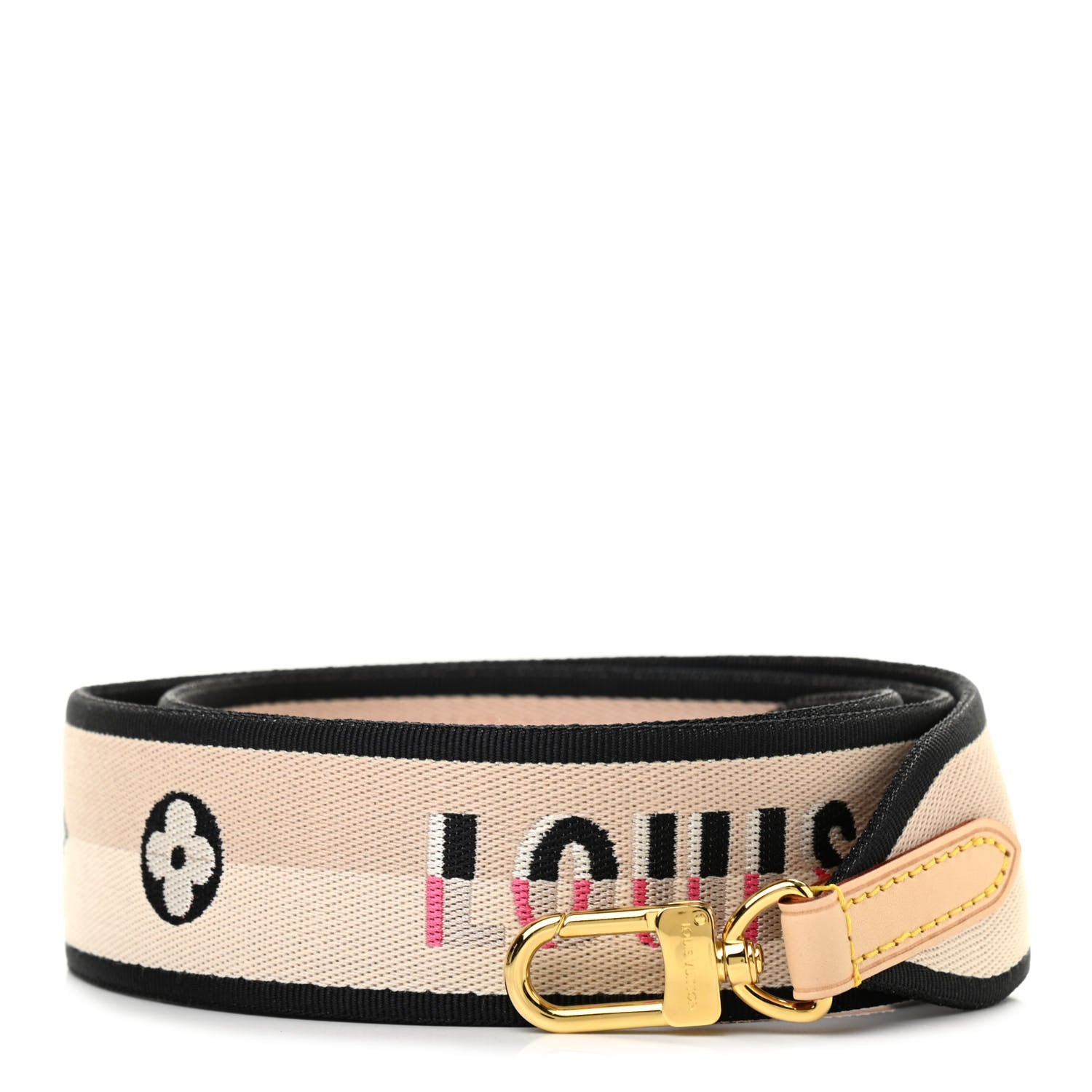 Louis Vuitton Jacquard Speedy Bandouliere 20 Shoulder Strap Black 1 of 4