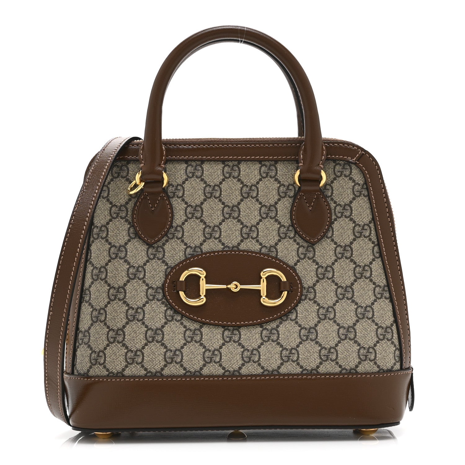 Gucci GG Supreme Monogram Azalea Calfskin Small Horsebit 1955 Top
