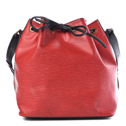 Louis Vuitton Epi Petit Noe Red Black 1 of 27