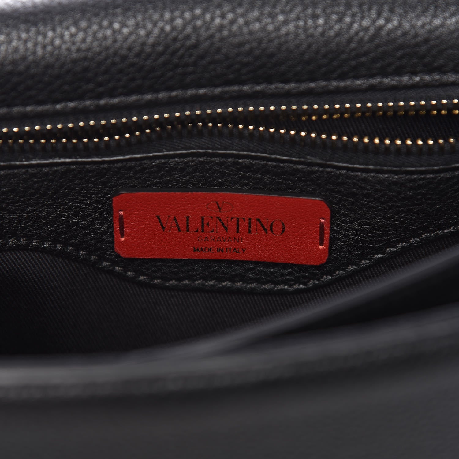 Valentino Garavani Grainy Calfskin Medium VLTN Uptown Shoulder Bag Black 6 of 10