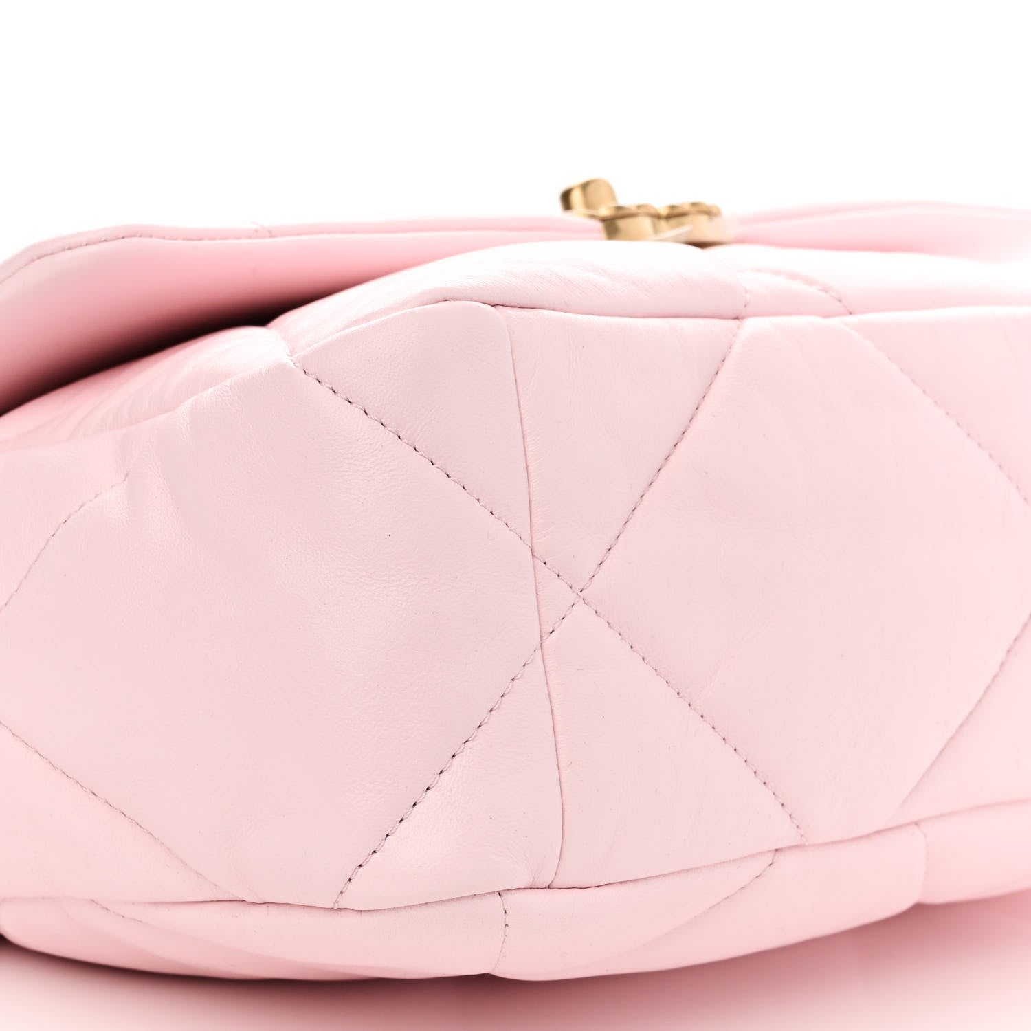 Chanel Lambskin Quilted Large Chanel 19 Flap Light Pink 9 of 10