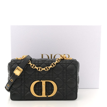 Christian Dior Calfskin Cannage Small Caro Bag Black 12 of 12