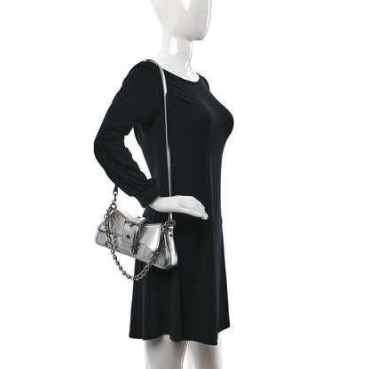 Balenciaga Smooth Metallic Calfskin Small Lindsay Shoulder Bag Silver 2 of 9