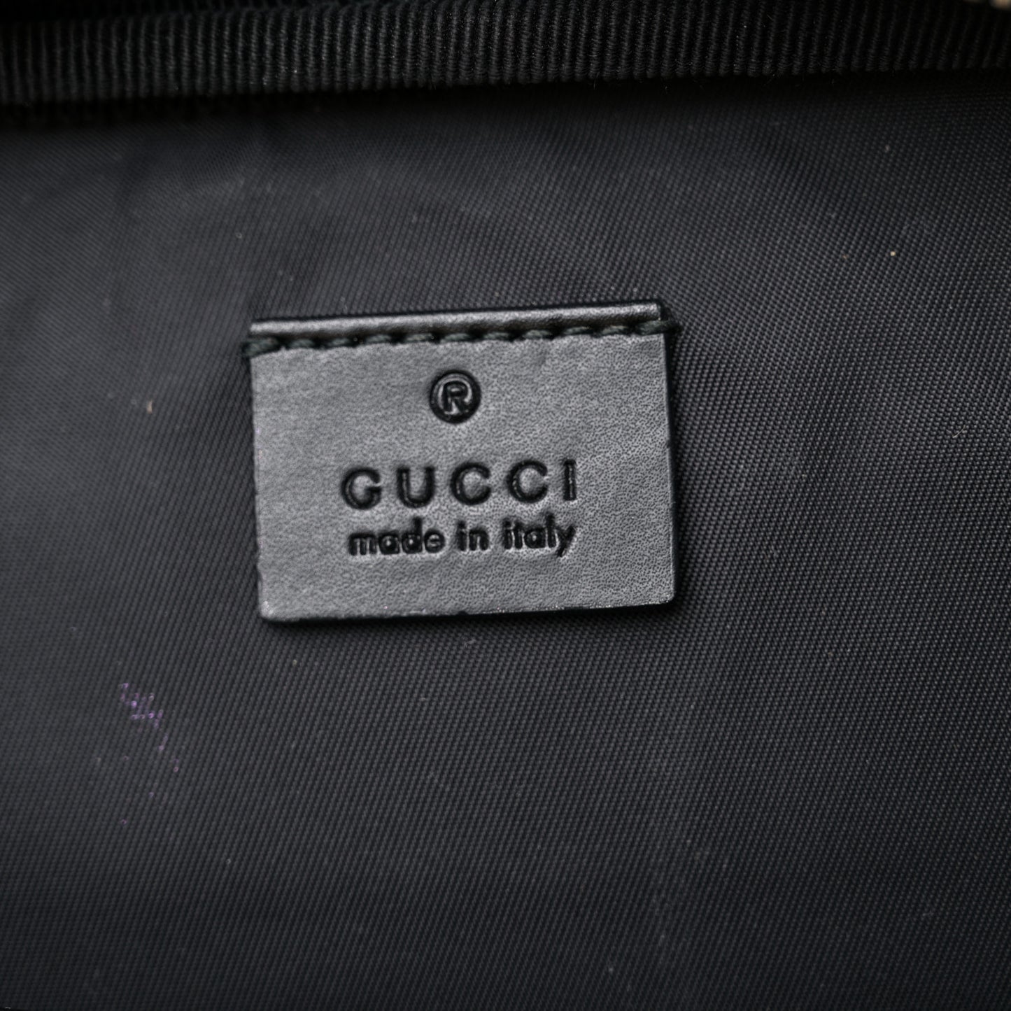GG Supreme Monogram Web Belt Bag Black