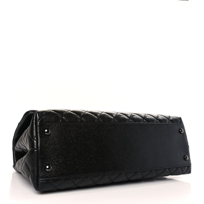 Chanel Caviar Quilted Medium Coco Handle Flap So Black 4 of 9