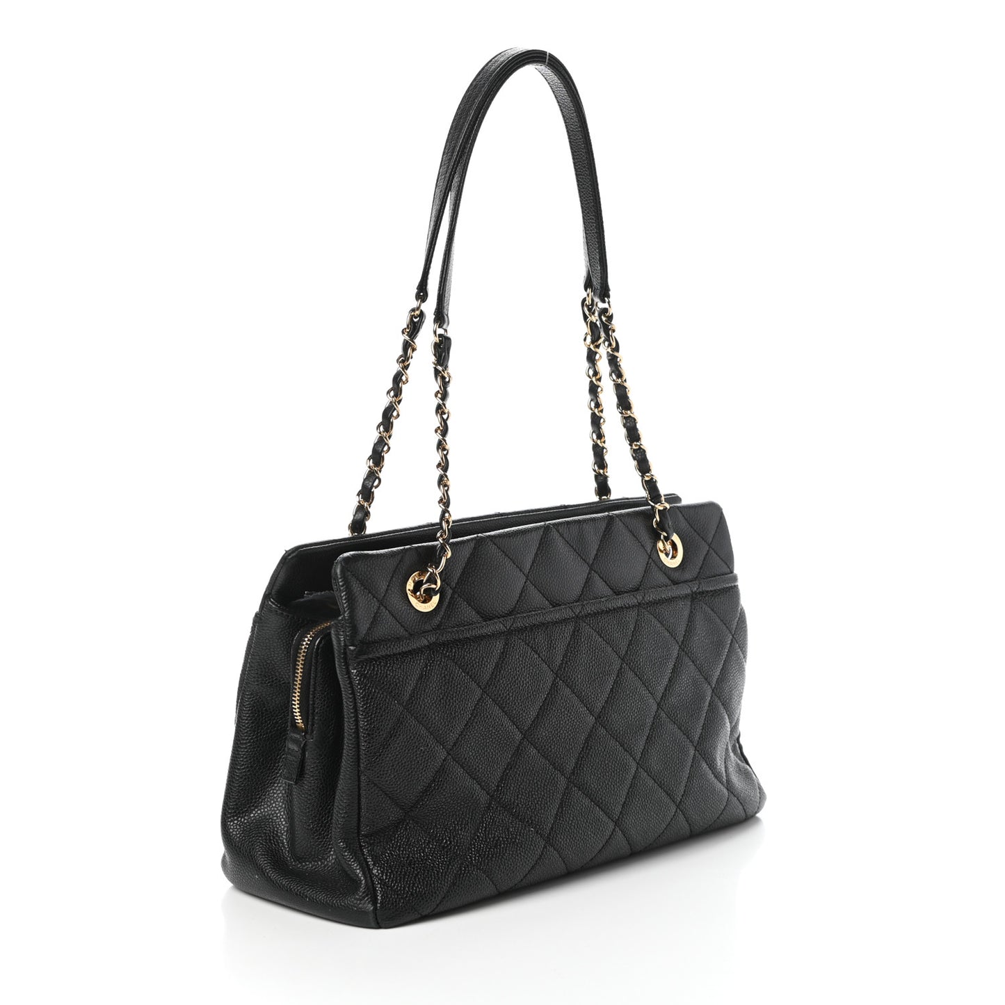 Caviar Quilted CC Timeless Tote Black