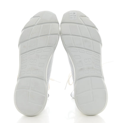 Christian Dior Technical Knit Mens B21 High Top Sneakers White Grey 5 of 13