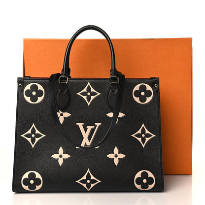 Louis Vuitton Empreinte Monogram Giant Onthego MM Black Beige 9 of 9