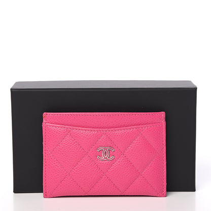 Chanel Caviar Quilted Card Holder Pink 8 of 8