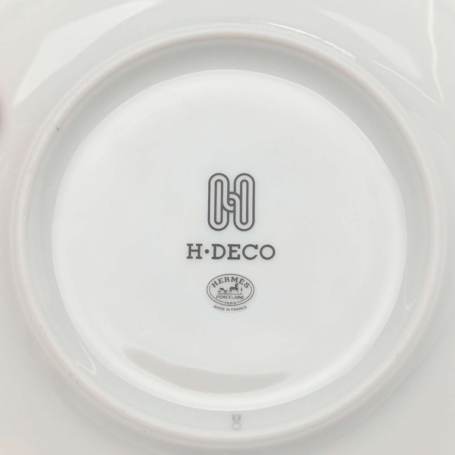 Hermes Porcelain H Deco Dinner Plate Set of 2 Black White 4 of 5