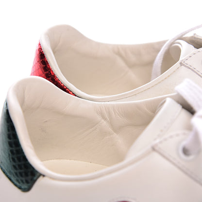 Gucci Calfskin Web Heart Embroidered Womens Ace Sneakers 37 White 10 of 13