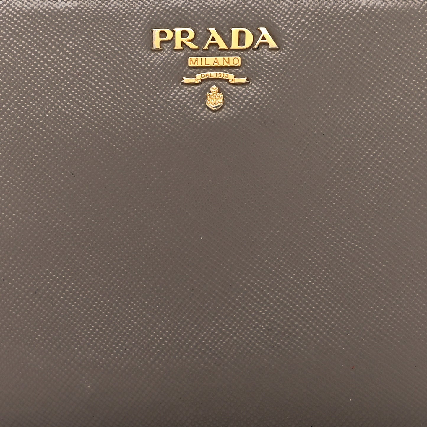 Saffiano Metal Zip Around Wallet Argilla