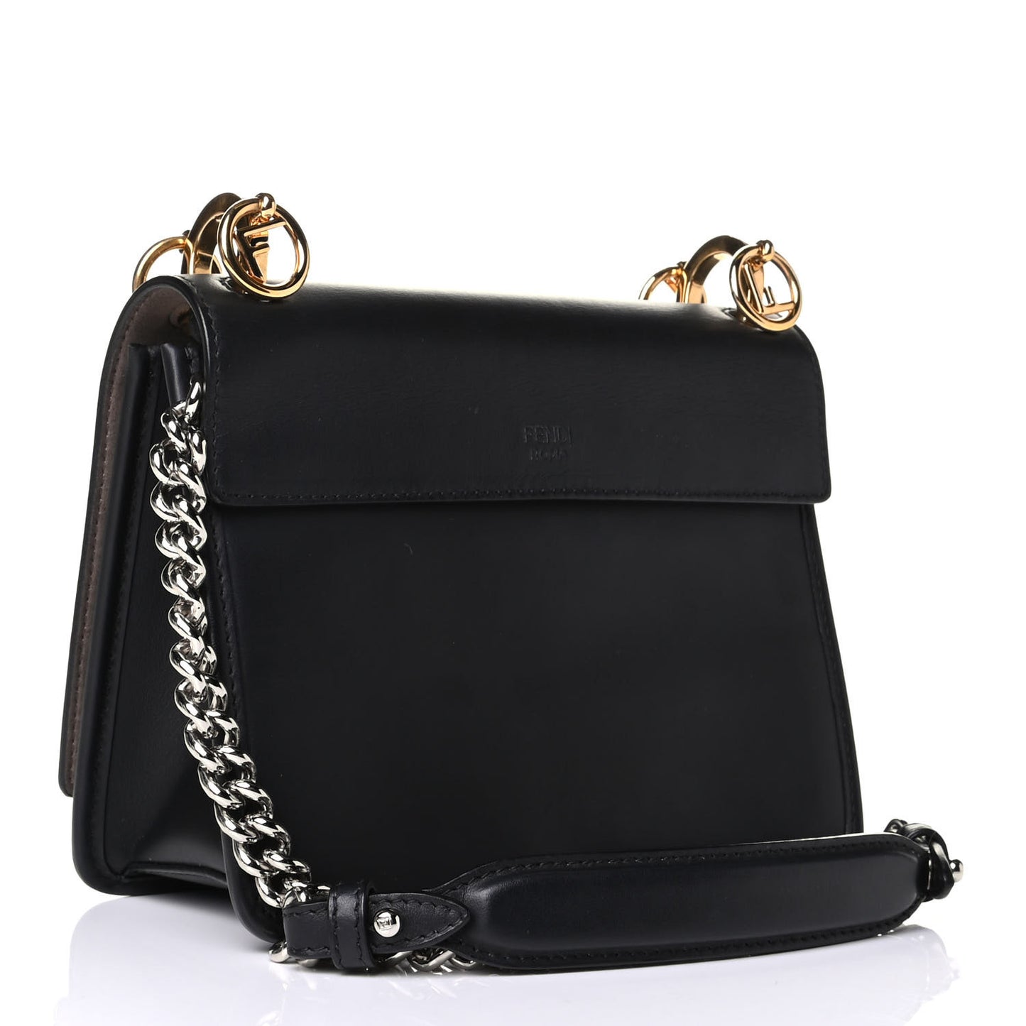 Vitello Century Opaco F is Fendi Small Kan I Shoulder Bag Black