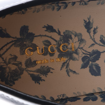 Gucci Cordovan Lux Womens Harald Horsebit 25mm Platform Loafers 36.5 Black 9 of 10