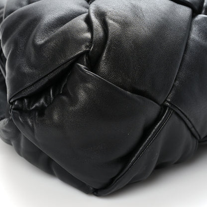 Bottega Veneta Nappa Intrecciato Maxi Padded Lock Large Shoulder Bag Black 7 of 8