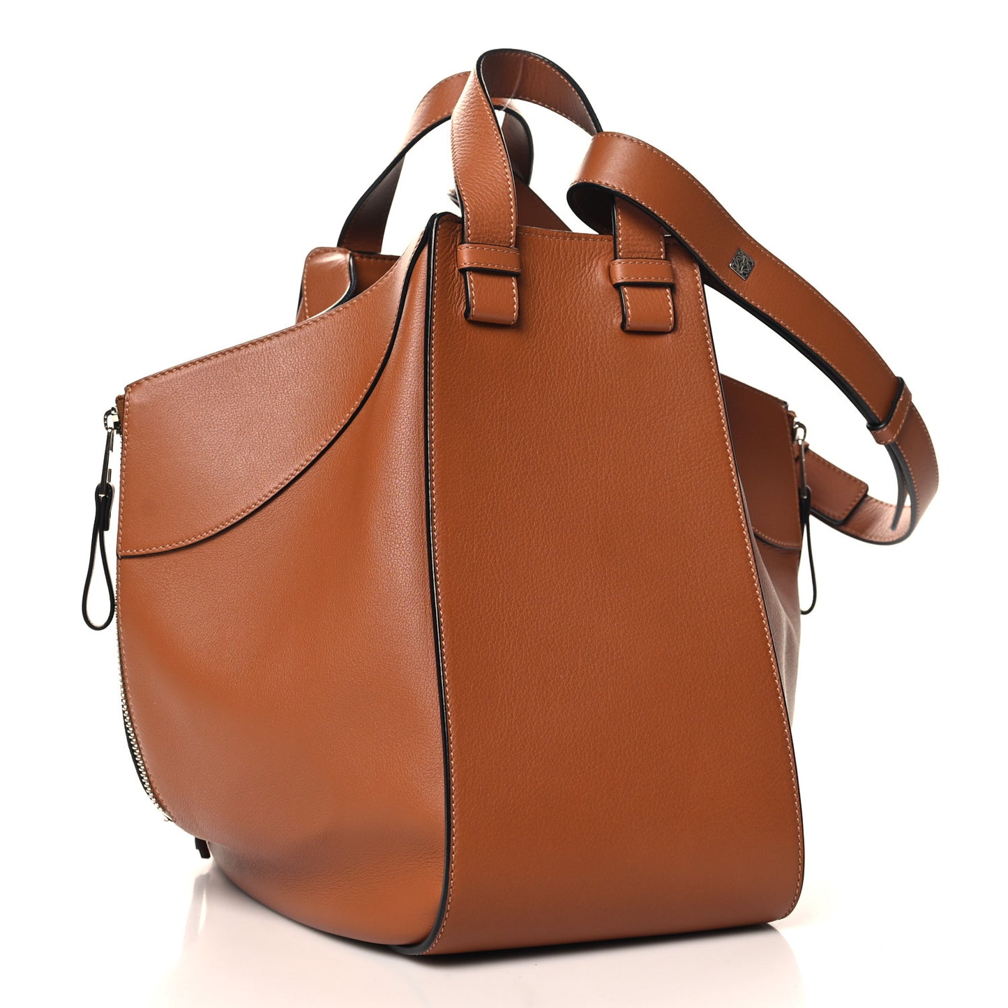 Calfskin Small Hammock Shoulder Bag Tan