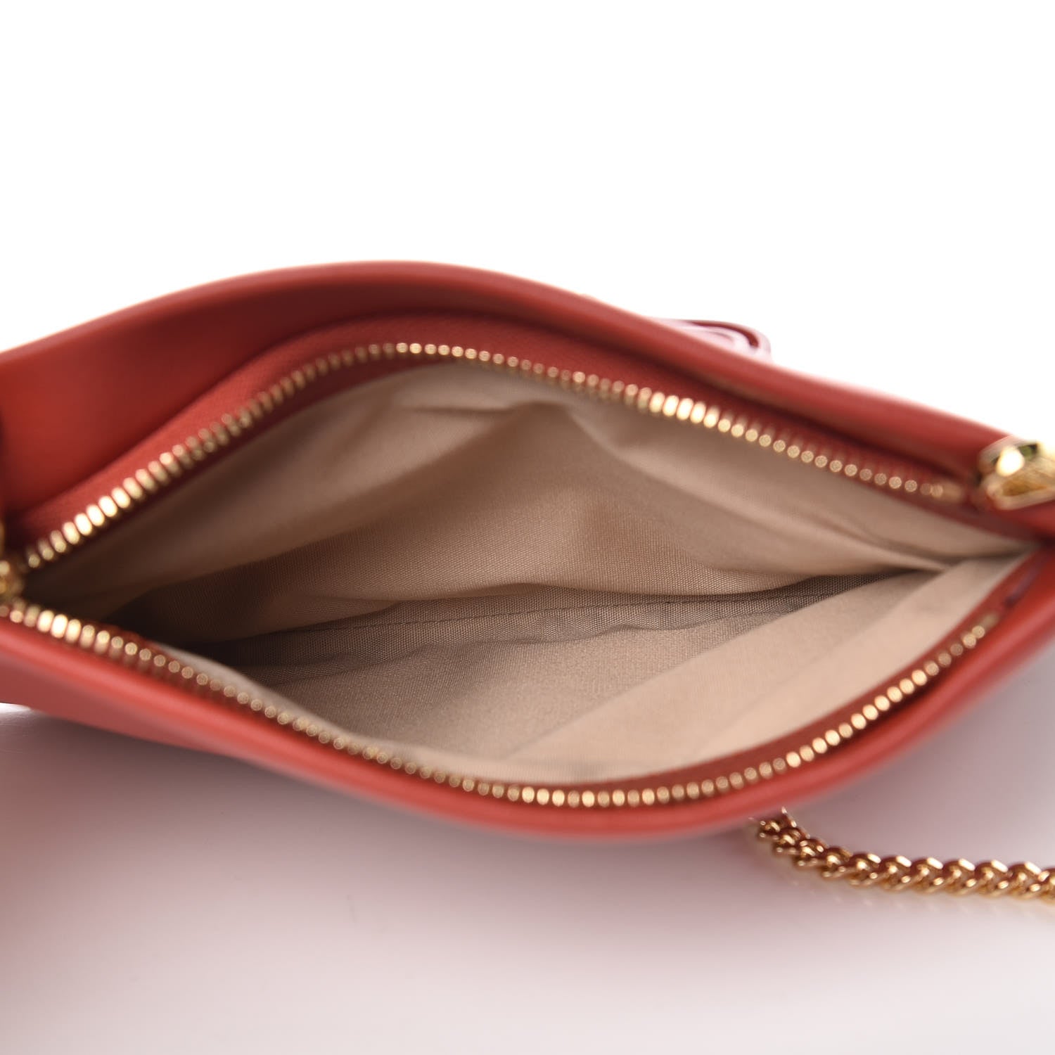 Chloe Calfskin Mini Roy Chain Pouch Earthy Red 5 of 7