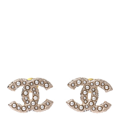 Chanel Pearl CC Earrings Gold 1 of 4