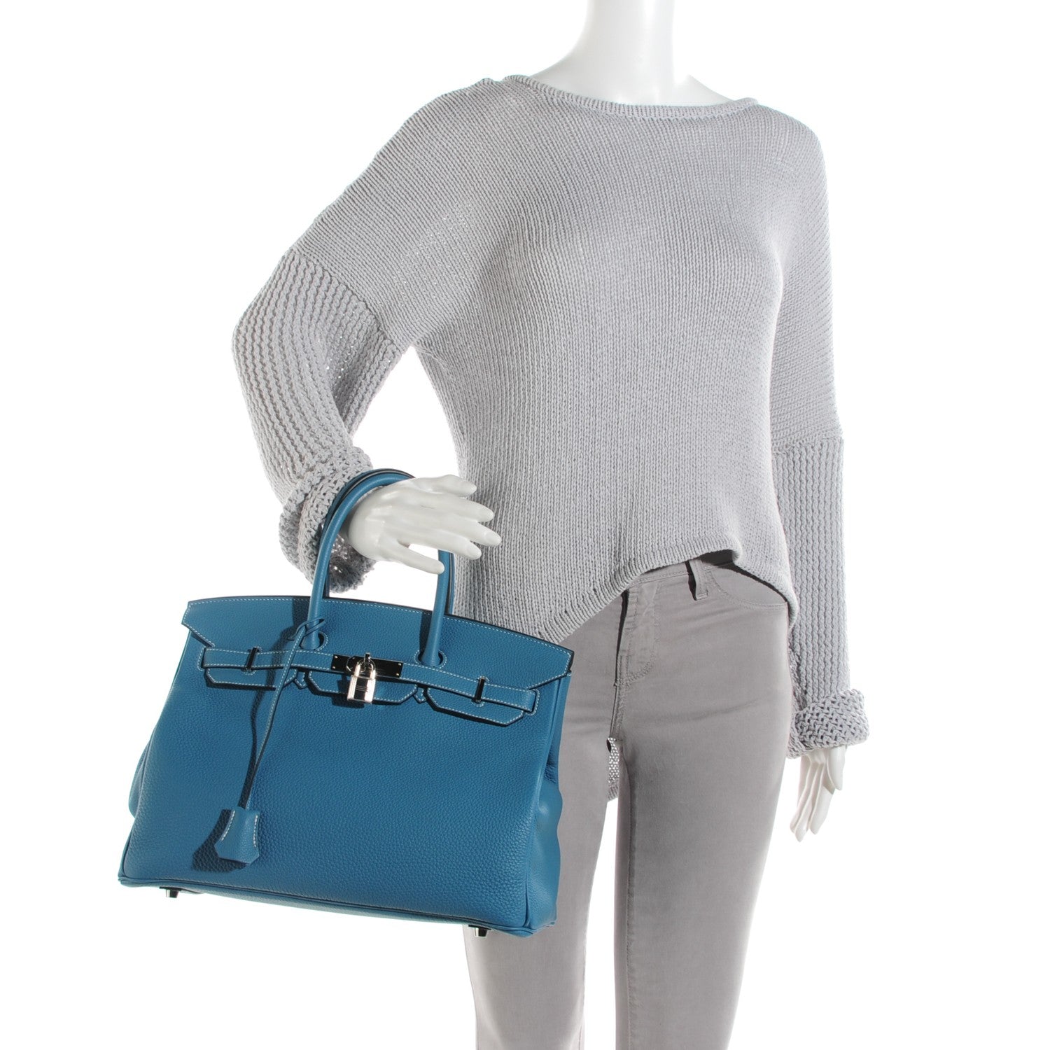 Hermes Togo Birkin 35 Blue Jean 2 of 24