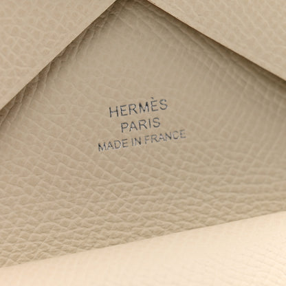 Hermes Epsom Calvi Duo Card Case Craie 6 of 8