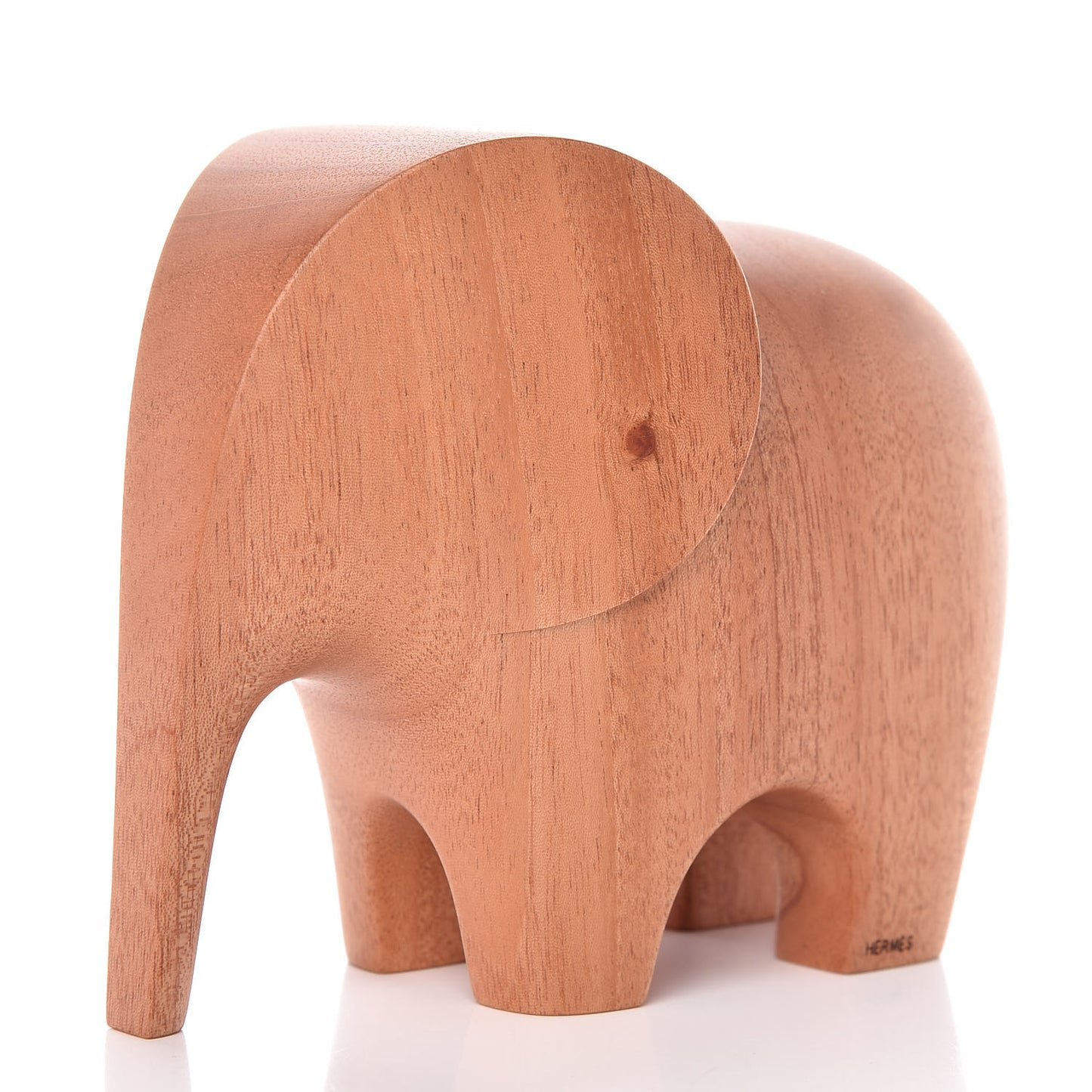 Mahogany Wood Elephant Lao Paperweight Naturel