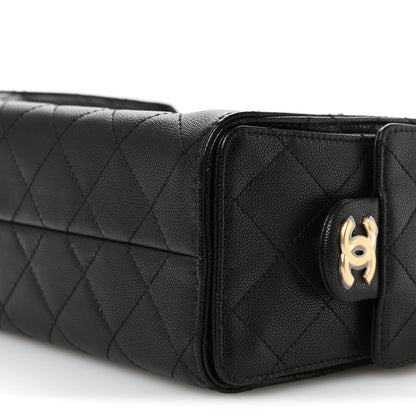 Chanel Caviar Quilted Mini Chanel 25 Handbag Black 10 of 11