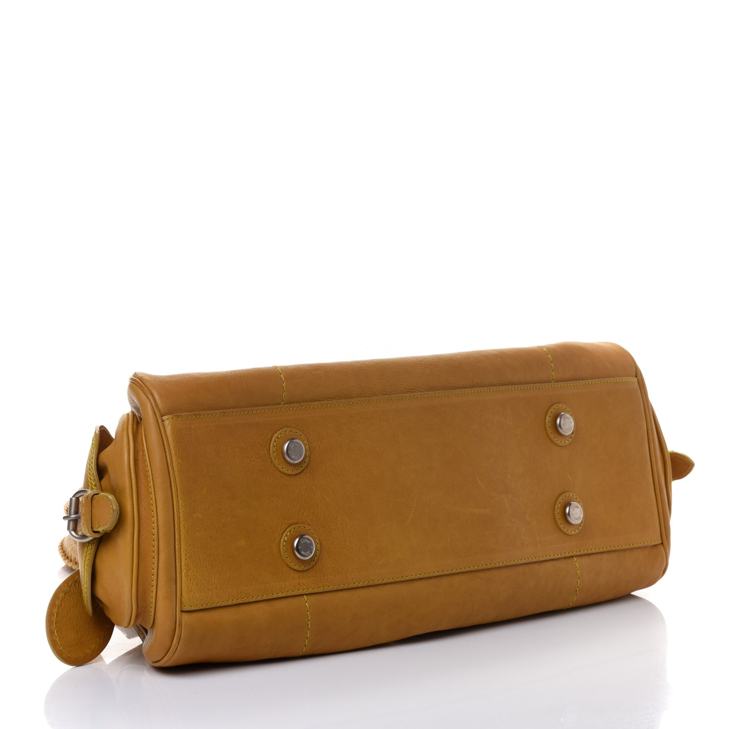 Calfskin My Dior Satchel Yellow