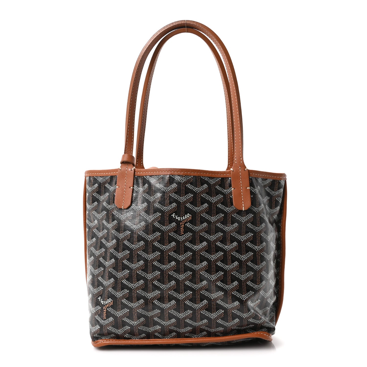 Goyard Goyardine Reversible Mini Anjou Black Gold 1 of 17