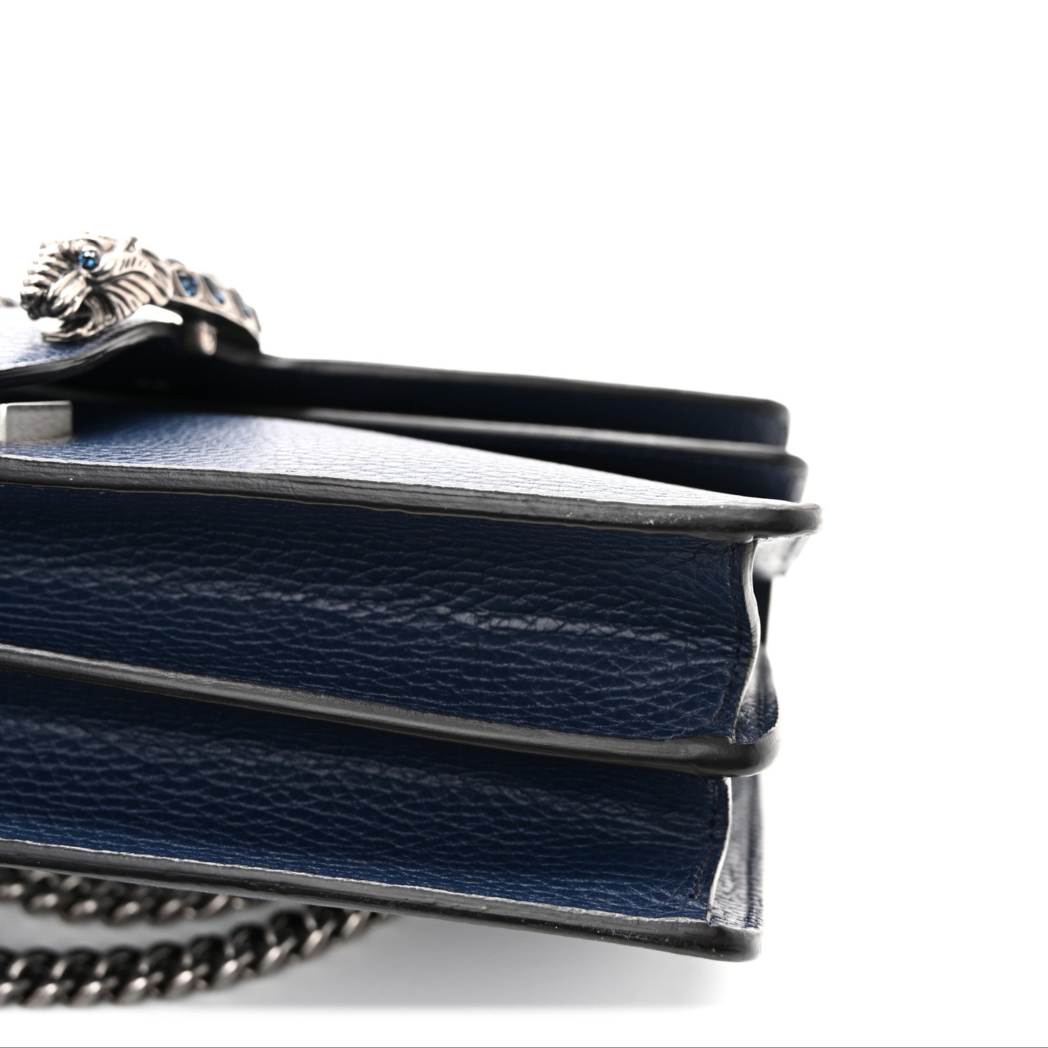 Gucci Dollar Calfskin Crystal Small Dionysus Shoulder Bag Blue Agata Montana Sapphire 14 of 14
