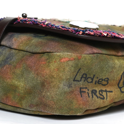 Chanel Washed Toile Graffiti On The Pavements Messenger Khaki Multicolor 8 of 9