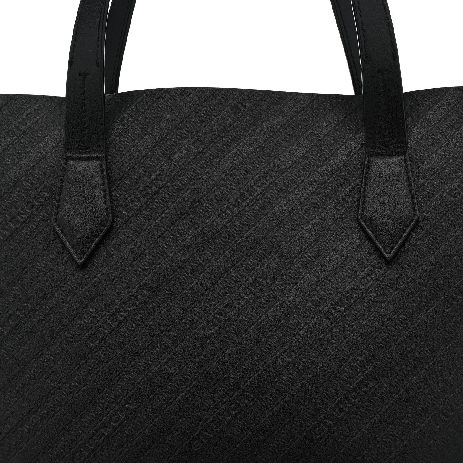 Givenchy Calfskin Chain Embossed Medium Bond Shopper Tote Black 8 of 12