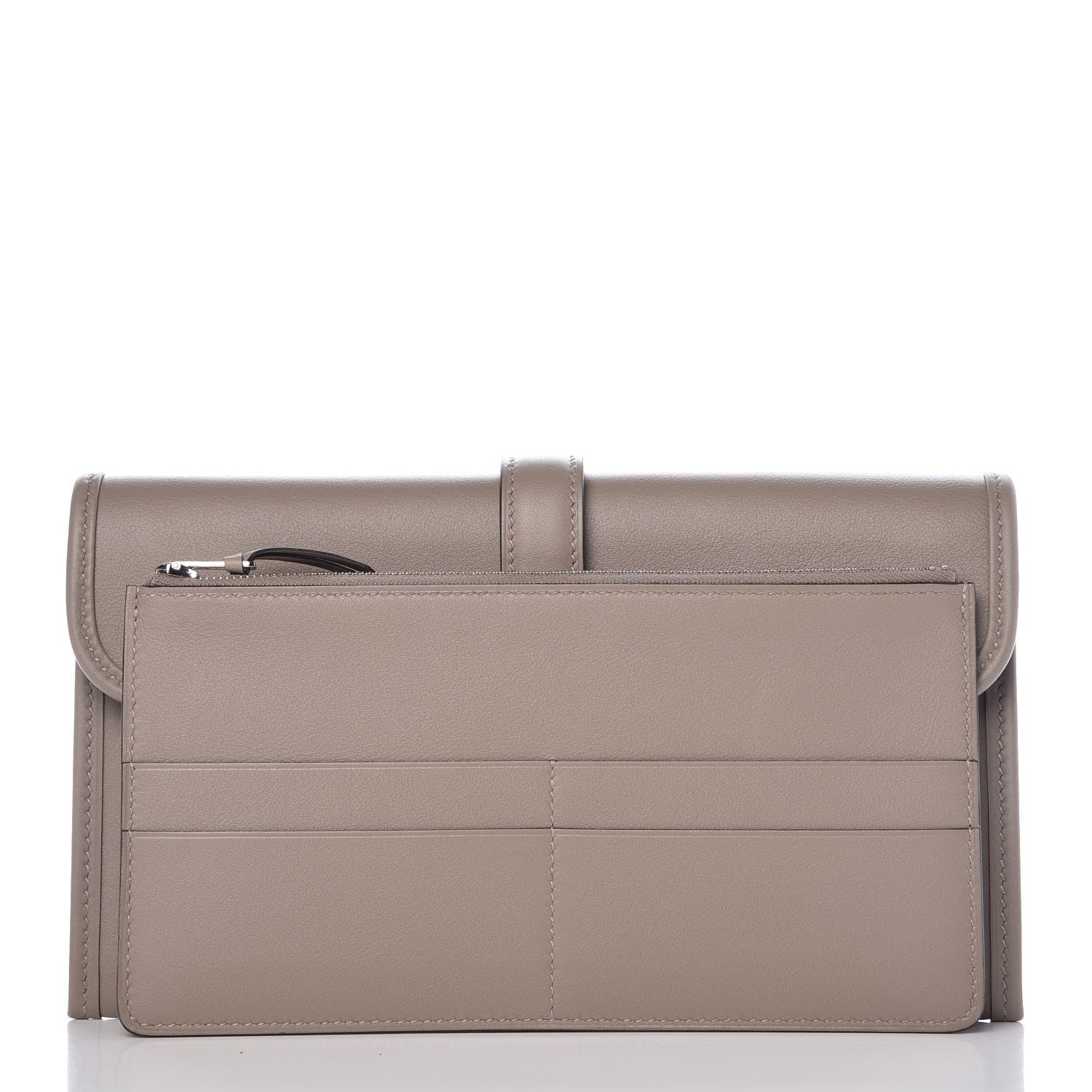 Hermes Swift Jige Duo Clutch Gris Asphalte 3 of 9