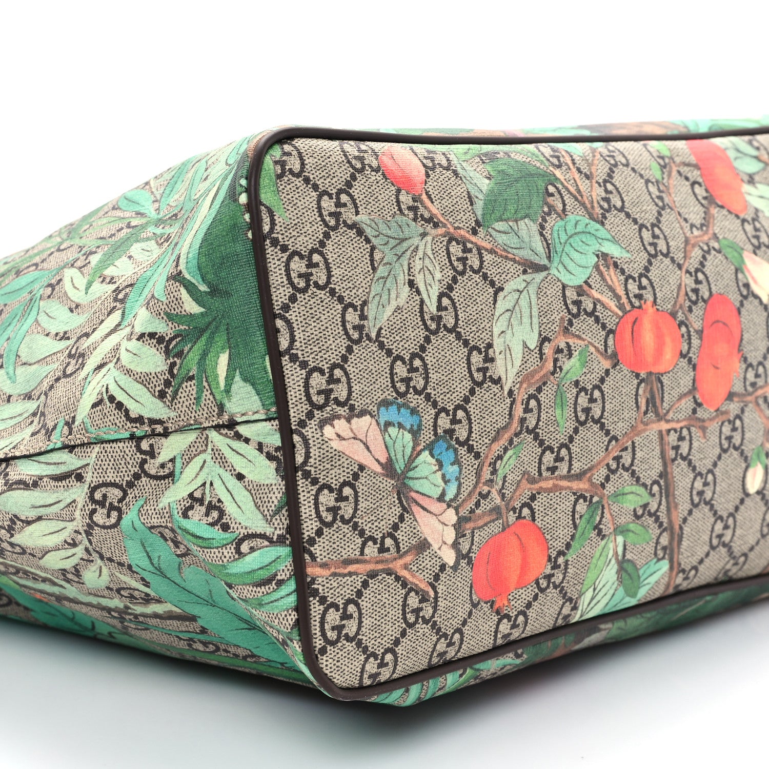 Gucci Soft GG Supreme Monogram Tian Medium Crossbody Tote Beige Multicolor New Acero 9 of 10
