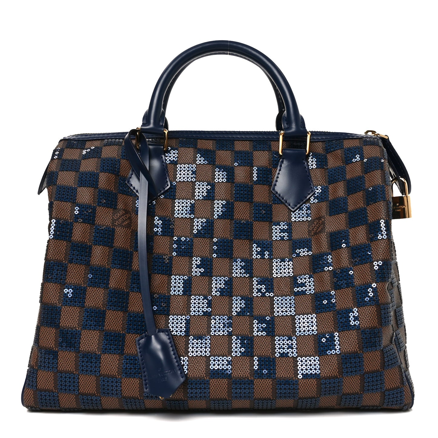 Damier Paillettes Speedy 30 Blue