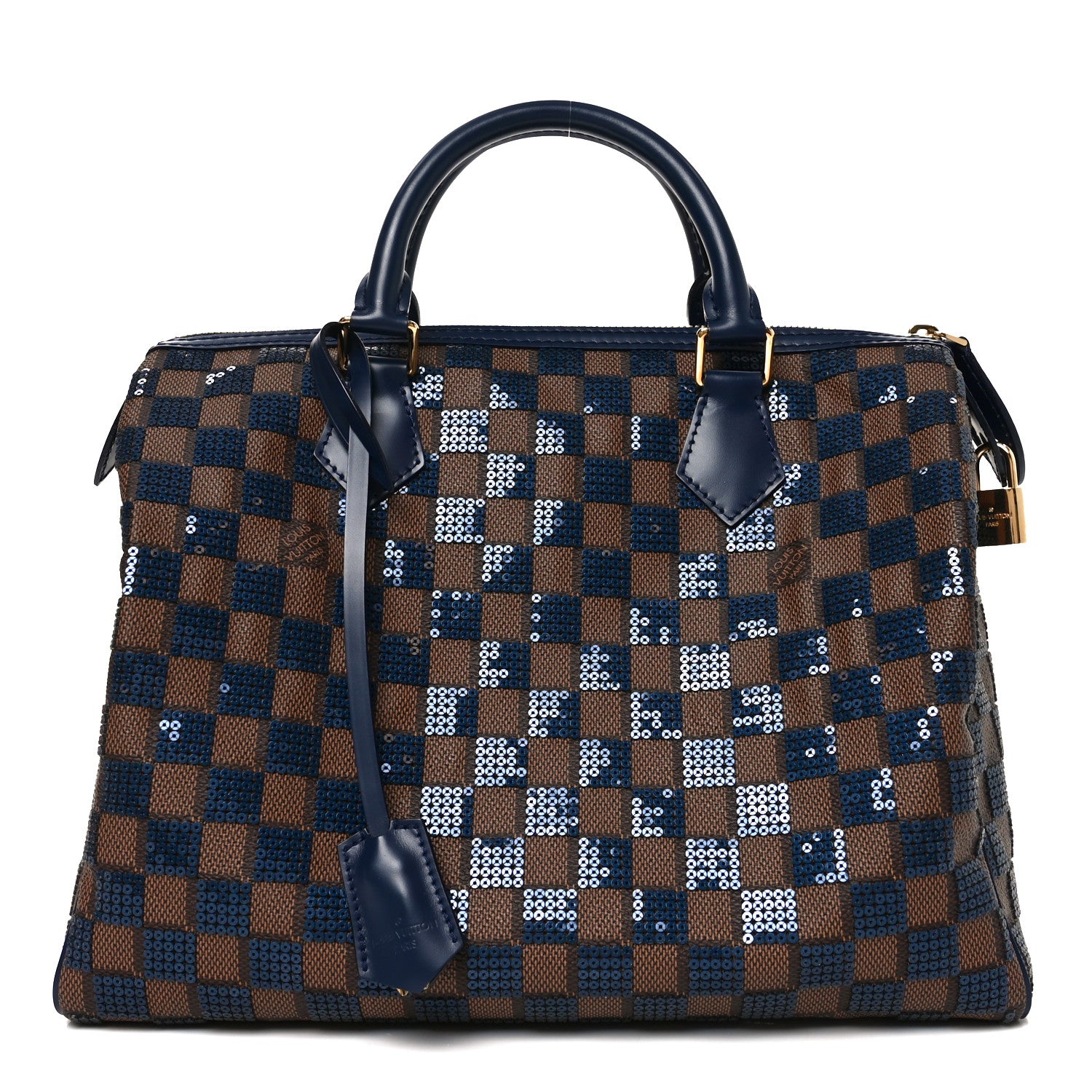Louis Vuitton Damier Paillettes Speedy 30 Blue 1 of 9