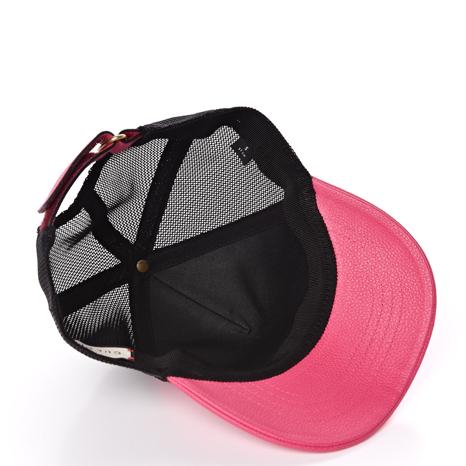 Gucci Grained Calfskin Logo Baseball Hat S Box Pink 5 of 7