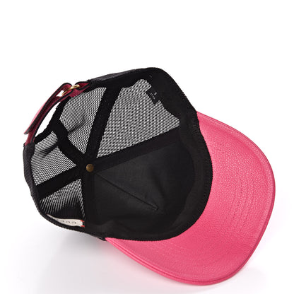 Gucci Grained Calfskin Logo Baseball Hat S Box Pink 5 of 7